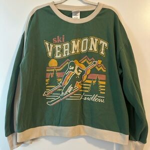 Green Ski Vermont Sweatshirt